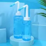 Prenosna čistilna naprava za izpiranje nosu, steklenička za izpiranje nosu